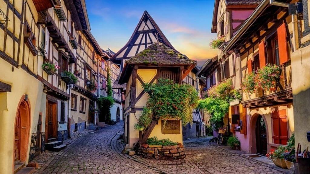 Một góc thơ mộng phố cổ Colmar