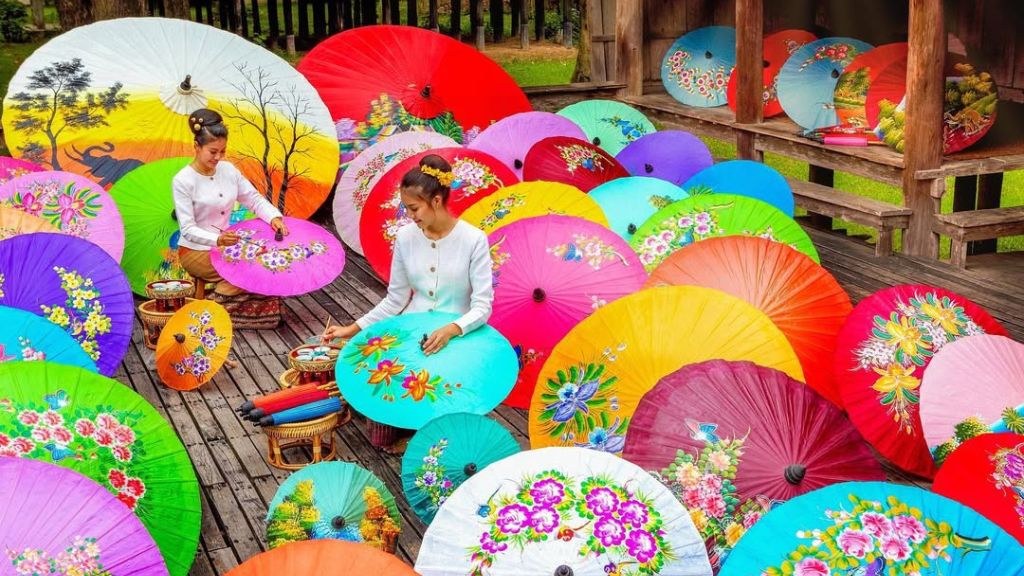 Thăm Làng nghề Bosang - làng nghề làm ô truyền thống hơn 500 năm ở Chiang Mai (@1672travelbuddy)