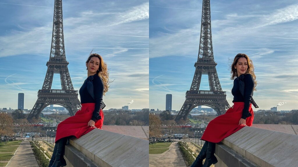 Check lưu lại kỷ niệm dưới chân tháp Eiffel (@aprylwanders)