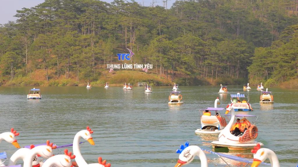 Đạp vịt ngắm cảnh hồ Đa Thiện
