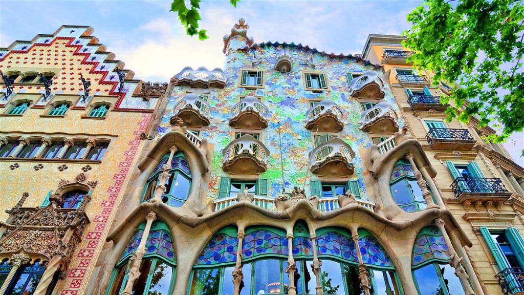 Một góc kiến trúc của Tòa nhà Casa Batllo