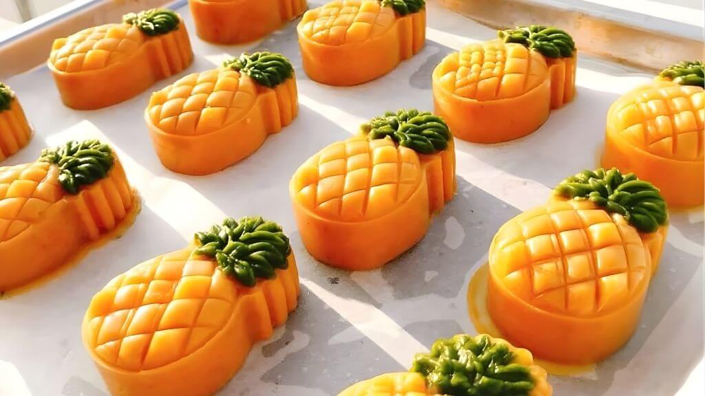 Tự tay làm chiếc bánh dứa   biểu tượng sự may mắn đầu năm