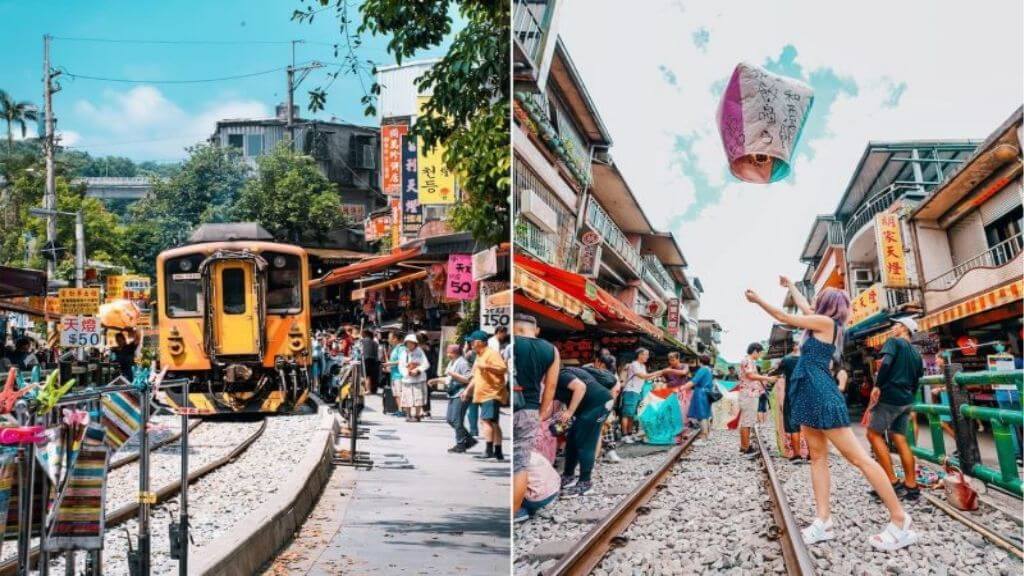 Du khách tham gia hoạt động thả đèn cầu nguyện