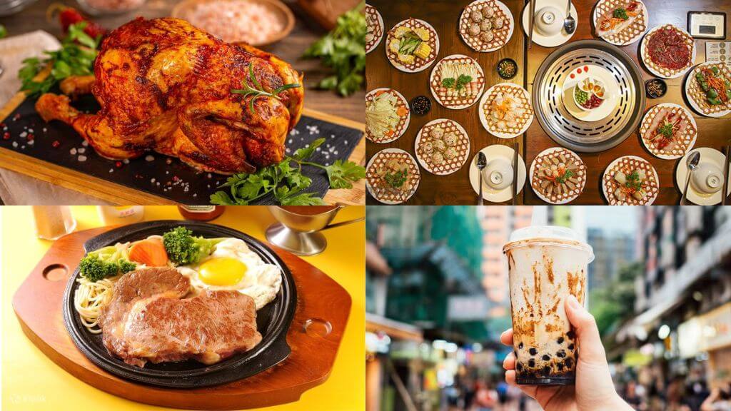 Trải nghiệm ẩm thực đặc sắc  Mì bò bít tết, bữa ăn hấp thủy nhiệt Hongkong, gà nướng lu,