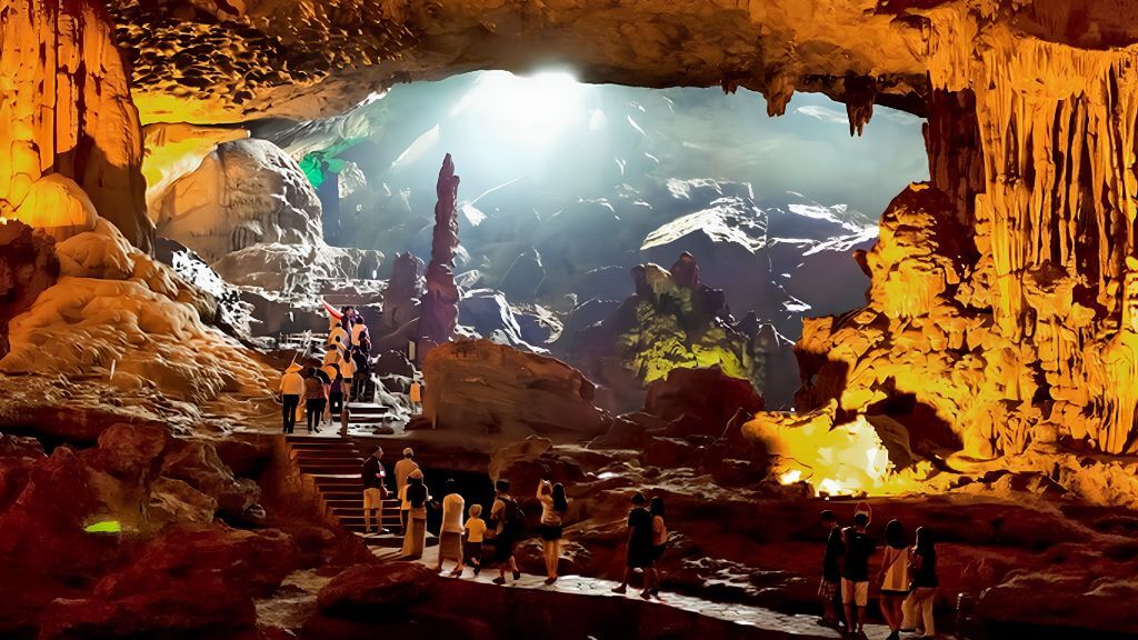 Hang Sửng Sốt - Một trong những hang động đẹp nhất của vịnh Hạ Long
