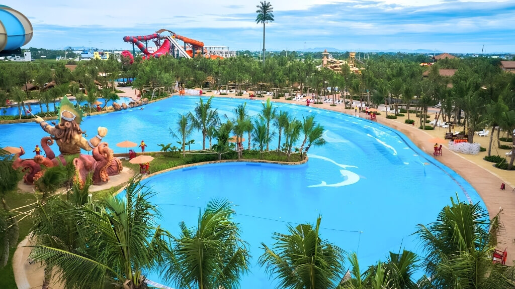 Không gian xanh mát tại Sun World Sầm Sơn