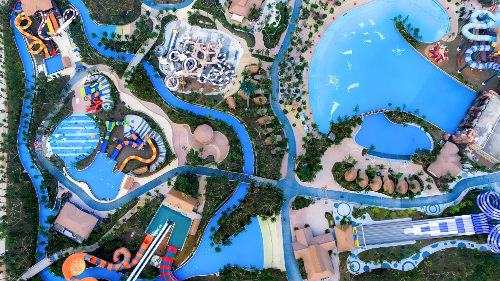 Công viên nước Sun World Sầm Sơn nhìn từ trên cao