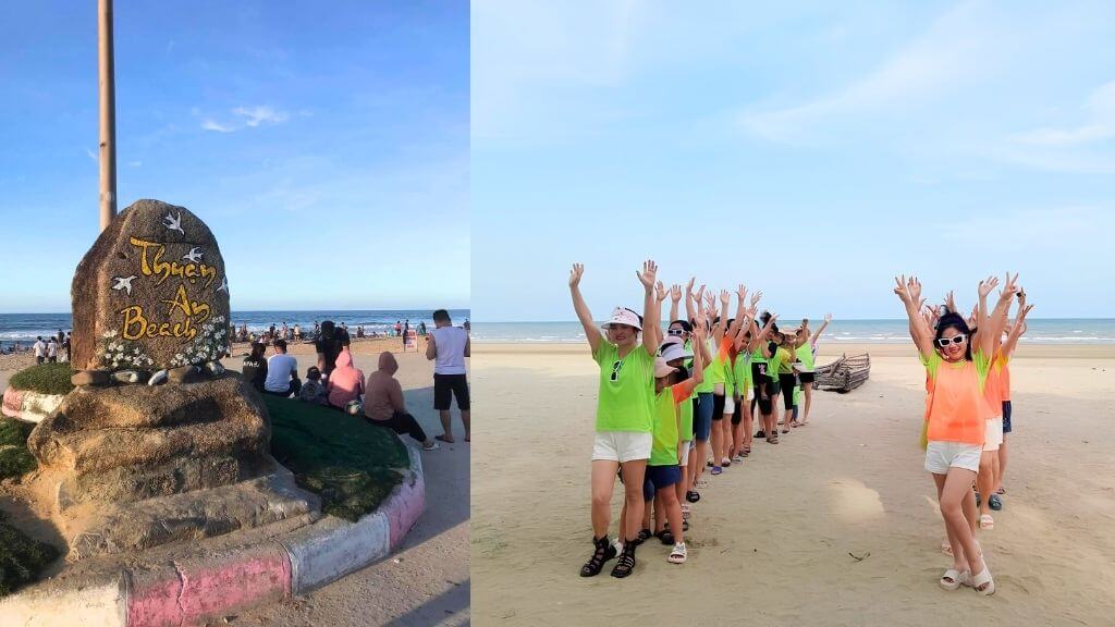 Teambuiliding gắn kết trên bãi biển