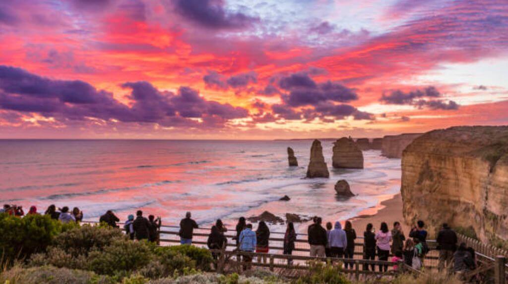 Đón hoàng hôn tại Great Ocean Road