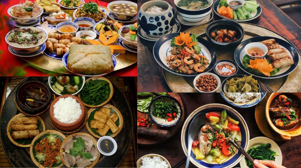 Bữa cơm truyền thống mang đậm hương vị Bắc Bộ