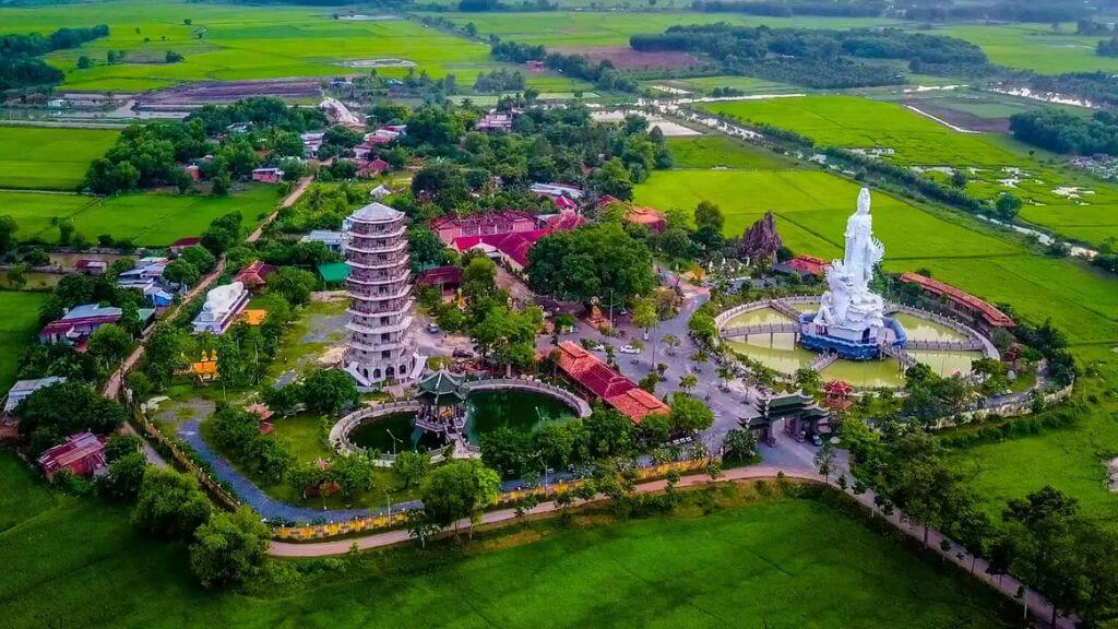 Thành phố Tây Ninh nhìn từ trên cao