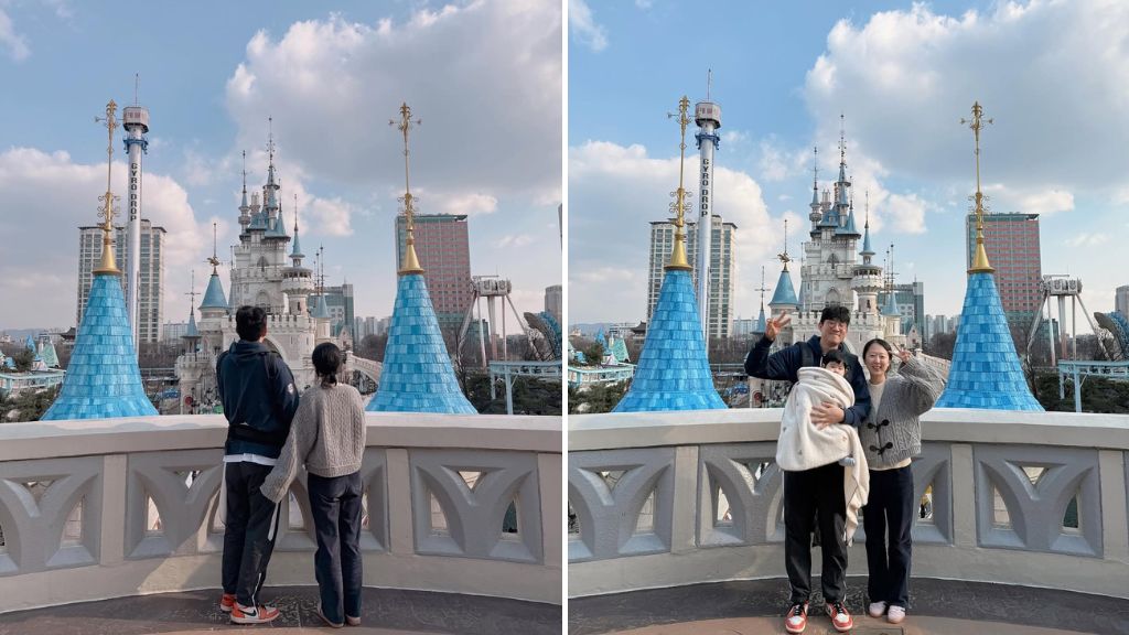 Gia đình vui chơi tại Lotte World (Nguồn  @charmingmill)