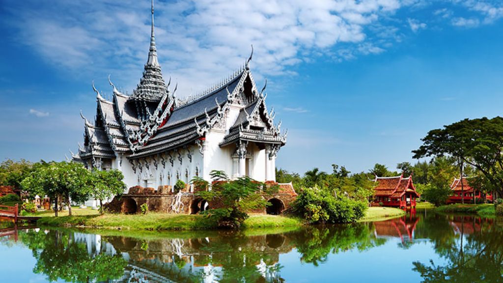 Muang Boran sở hữu quần thể cung điện, đền chùa với kiến trúc nổi bật