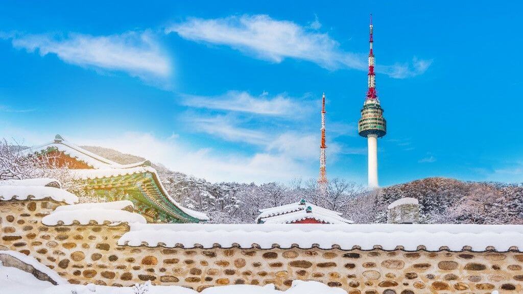 Hàn Quốc màu trắng xóa khi đông về