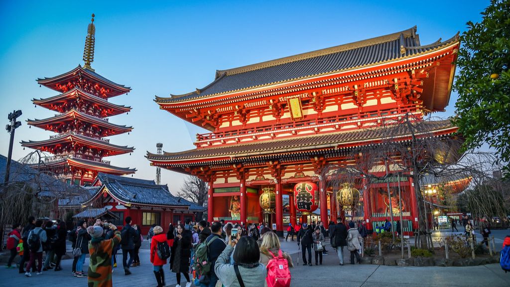 Kiến trúc ấn tượng tại Đền thờ Asakusa Kannon