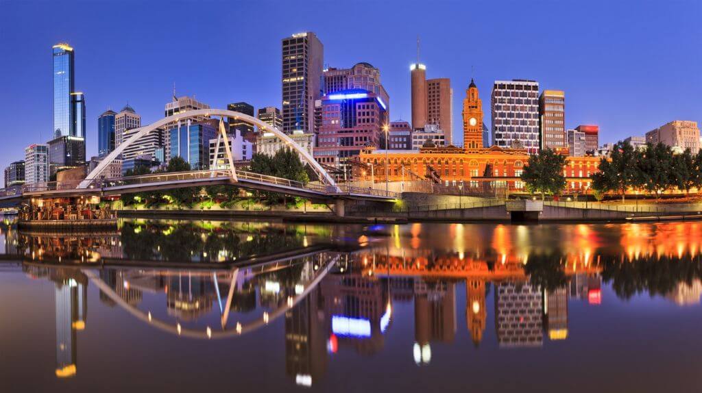 Thành phố Melbourne về đêm