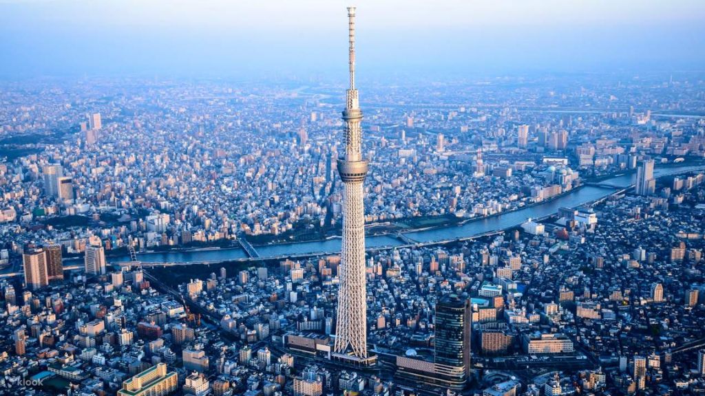 Chiều cao cấn tượng của Tháp Tokyo Skytree