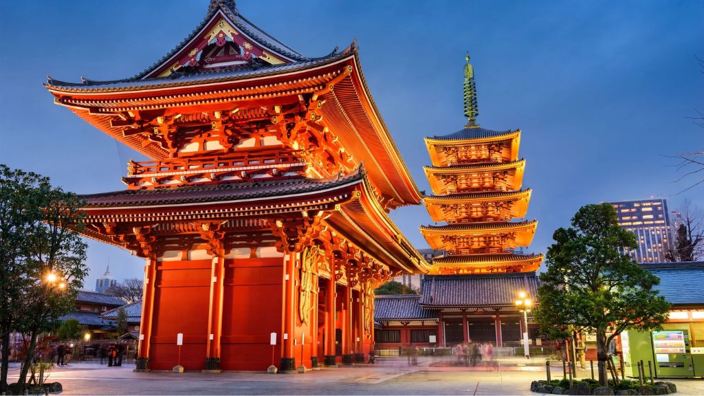 Du lịch Nhật Bản tham quan Chùa Asakusa Kannon