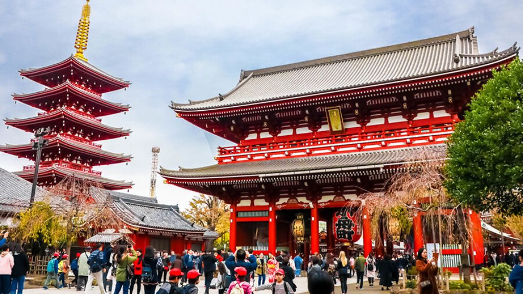 Kiến trúc ấn tượng của chùa Asakusa