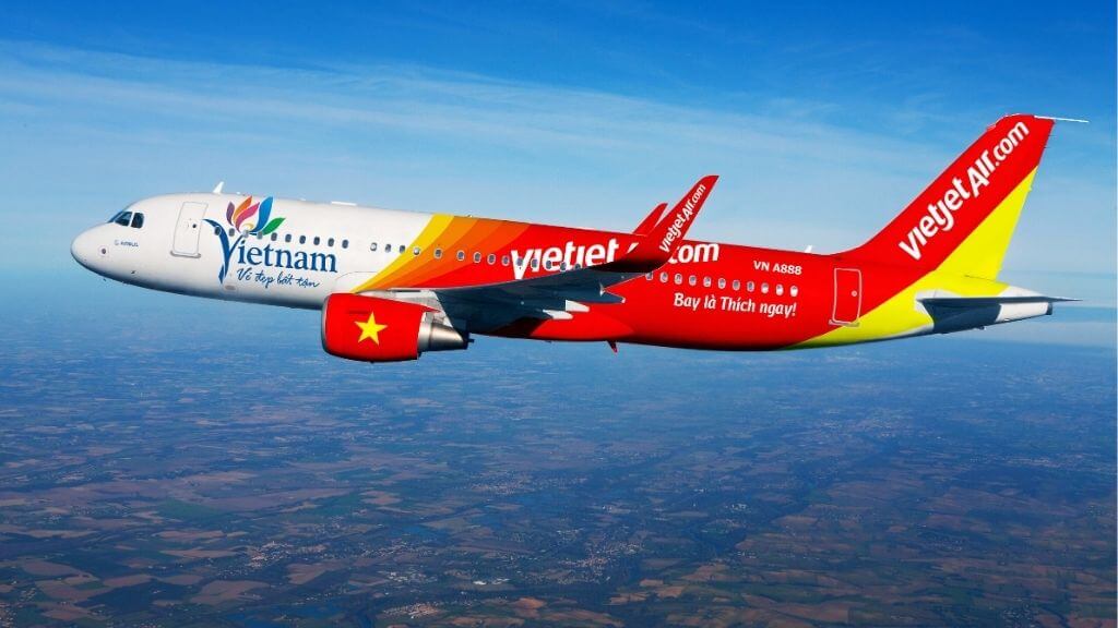 Du khách sẽ bay cùng hãng hàng không VIetjet