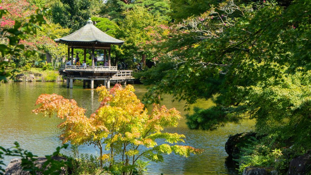 Công viên Naritasan có không gian yên bình