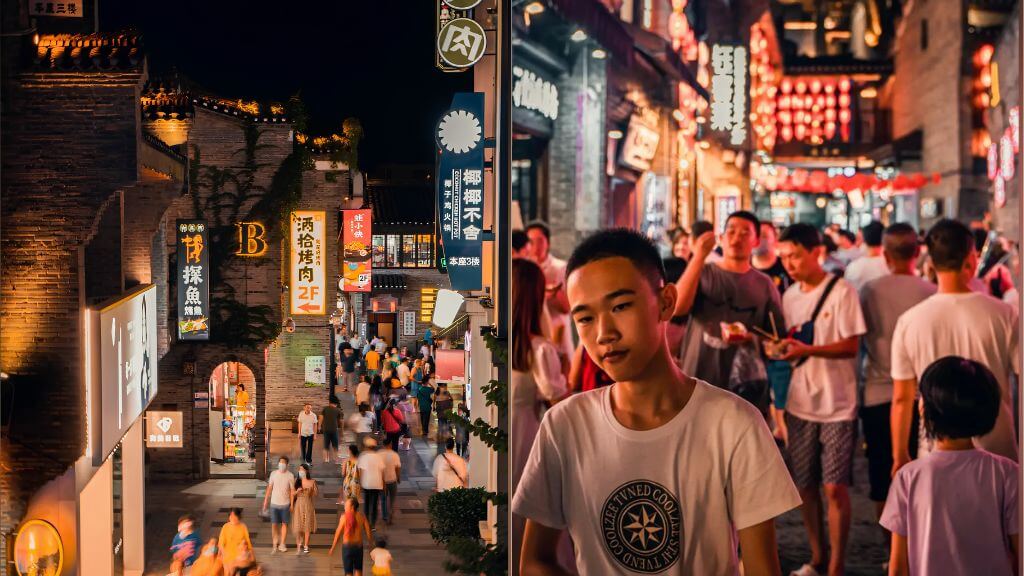 Ngõ Đông Tây, con ngõ sôi động giữa lòng Quế Lâm về đêm