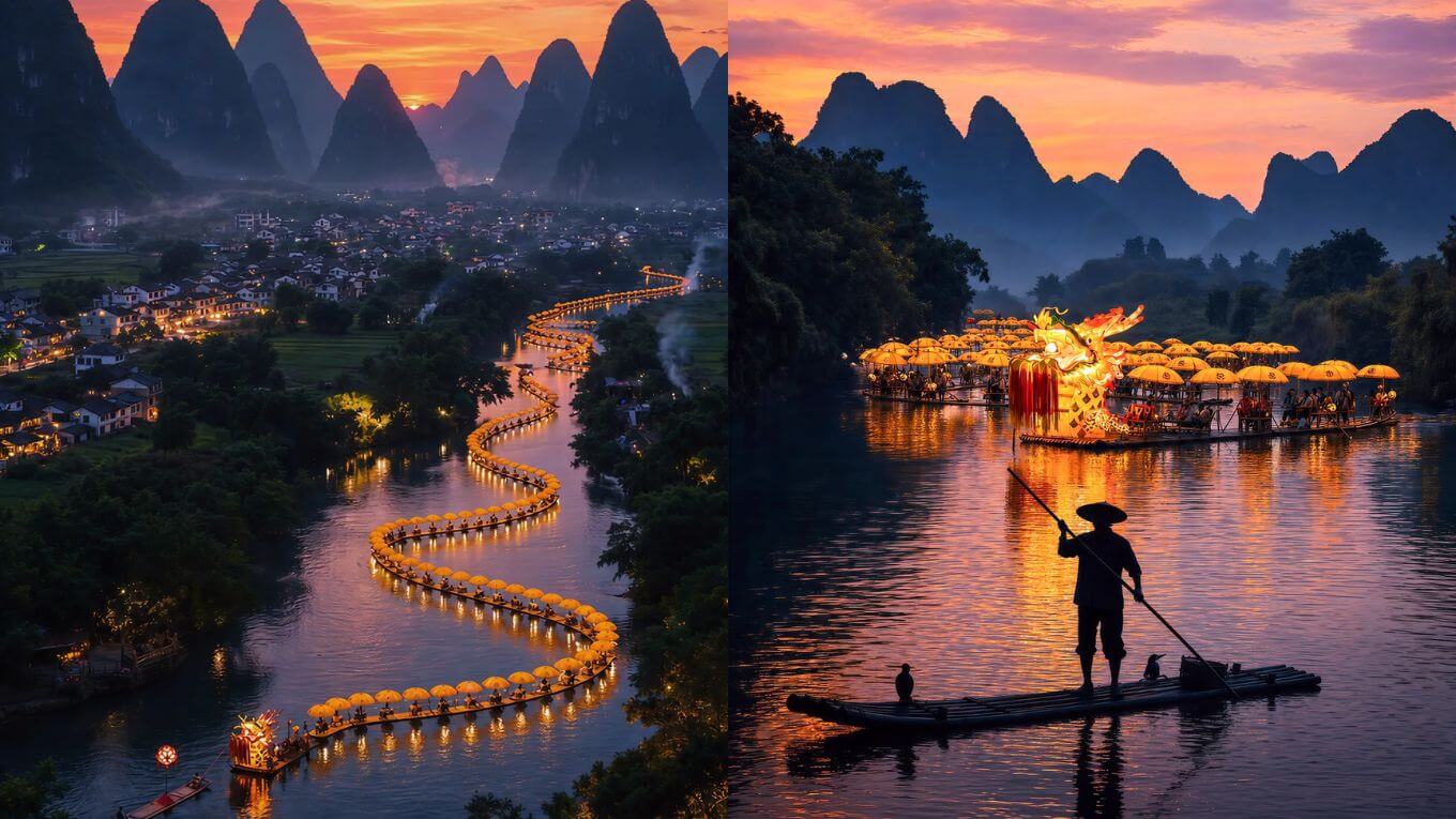 Thị trấn Dương Sóc bình yên nổi bật với sơn thủy hữu tình và nhịp sống thư thái
