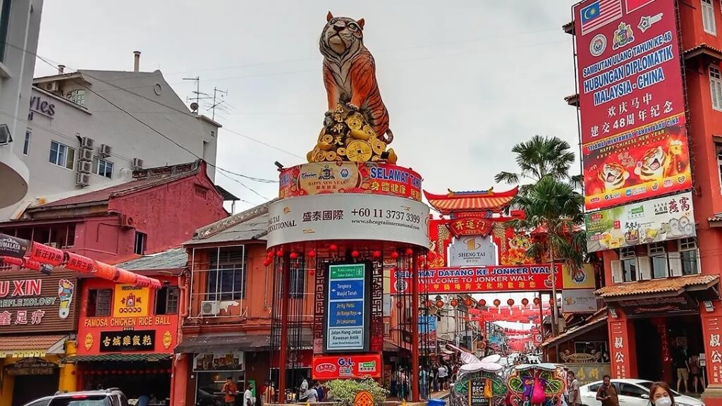 Phố đi bộ Jonker mang phong cách Trung Hoa ở Malacca