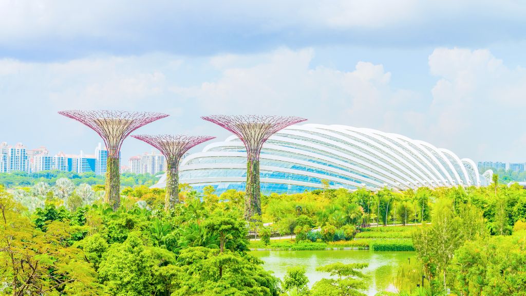 Không gian trong lành tại Gardens By The Bay