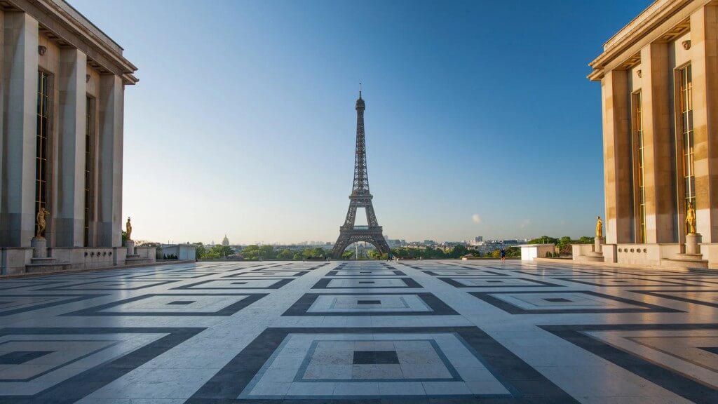 Place de Trocadero nơi có vị trí đắc địa ngay trung tâm thủ đô cùng với tầm nhìn hướng ra tháp Eiffel tuyệt đẹp