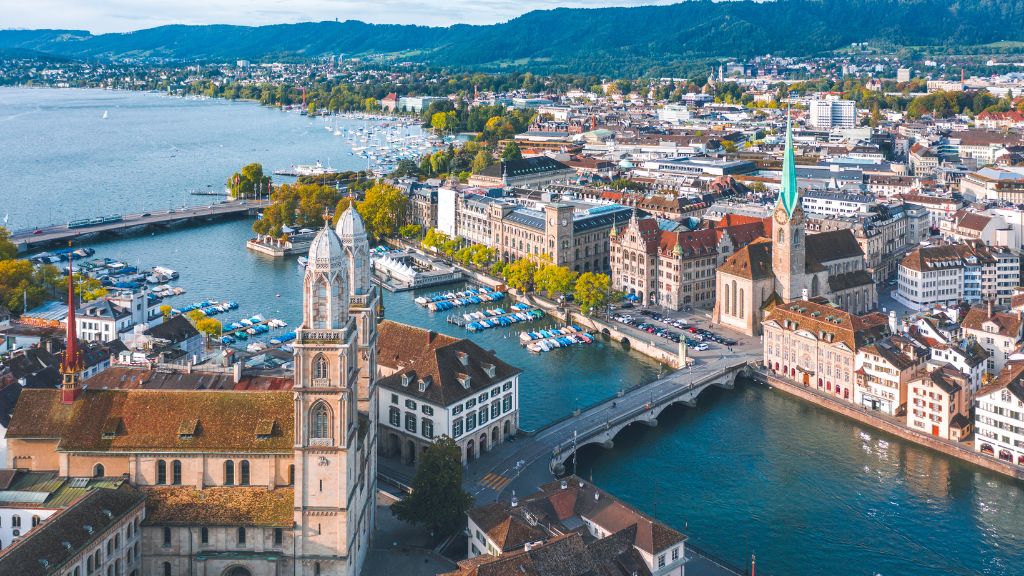 Toàn cảnh thành phố Zurich, Thụy Sỹ