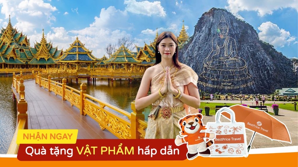 Tour Thái Lan 5N4Đ Hà Nội - Bangkok - Pattaya - Muang Boran   Wat Arun