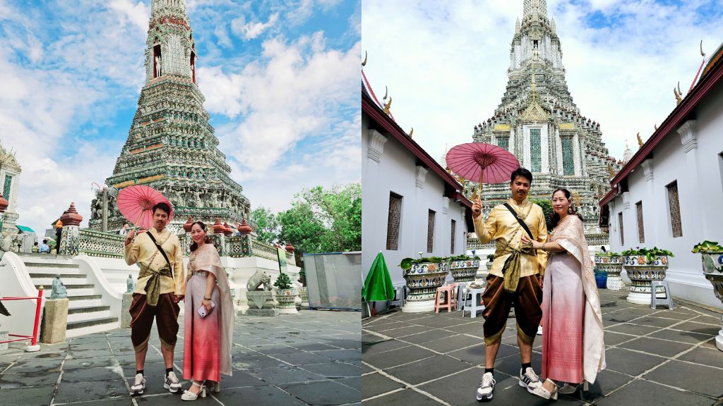 Thuê trang phục truyền thống check in tại Wat Arun