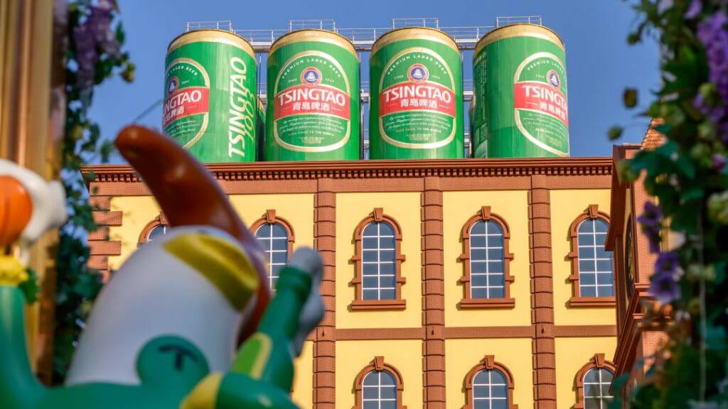 Kiến trúc ấn tượng bên ngoài bảo tàng bia Thanh Đảo