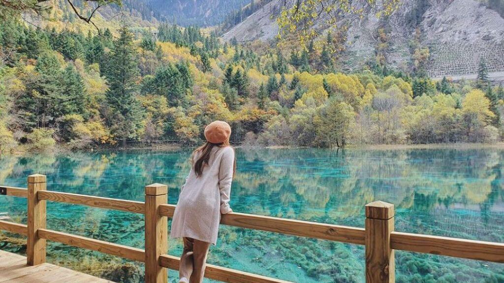 Ngắm nhìn khung cảnh tại Cửu Trại Câu