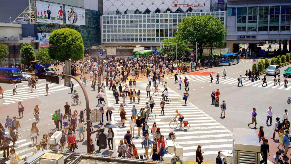 Giao lộ Shibuya vô cùng nổi  tiếng tại Tokyo