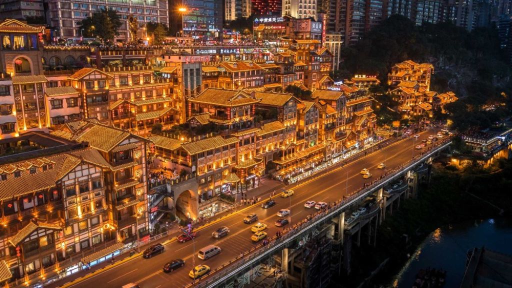 Phố cổ Hồng Nhai Động   biểu tượng văn hoá của Trùng Khánh