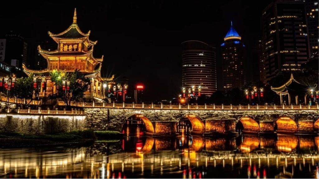 Nét đẹp cổ kính của Giáp Tú Lâu về đêm