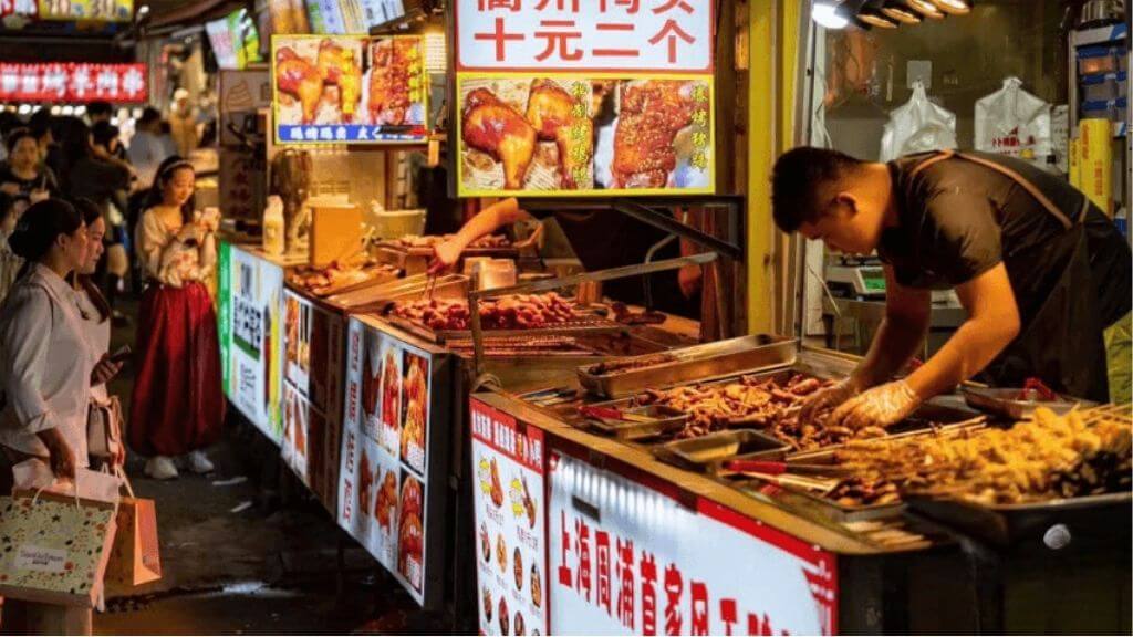 Khám phá ẩm thực Thành Đô tại chợ đêm