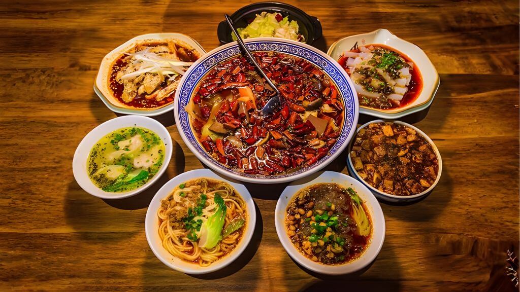 Thưởng thức bữa tối với món ăn đặc sản tại Phượng Hoàng Cổ Trấn