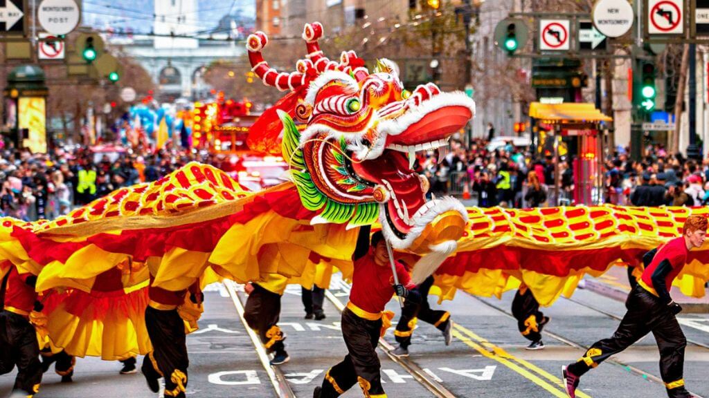 Lễ hội múa lân chào đón năm mới tại Trung Quốc