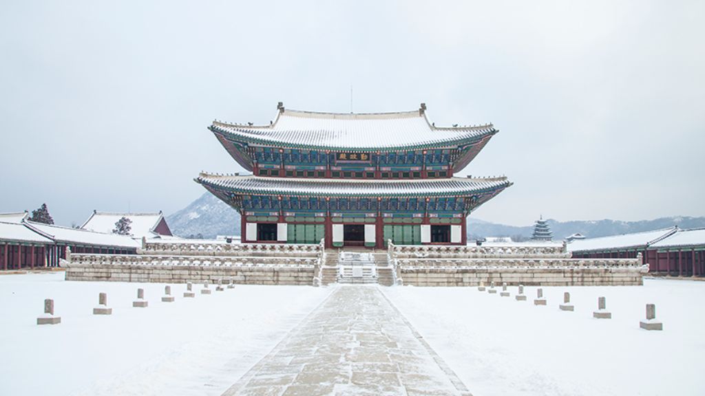 Cung điện Gyeongbokgung mùa đông