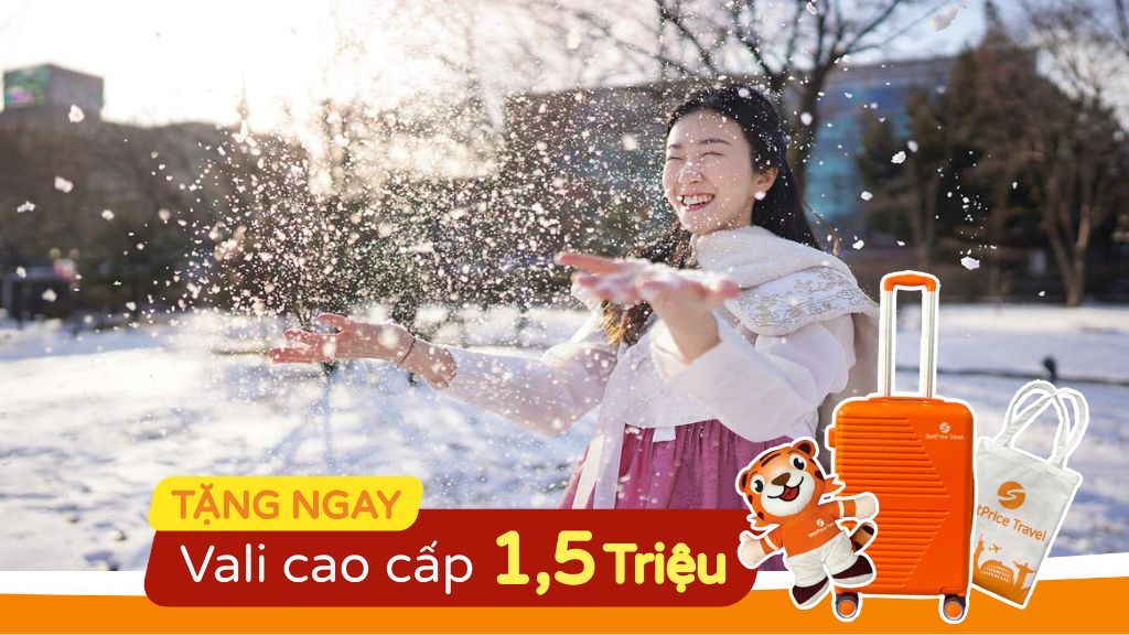 Tour Trượt Tuyết Hà Nội - Hàn Quốc  Seoul   Lotte World   Trượt Tuyết Elysian   Namsan Tower 5N4Đ (1)