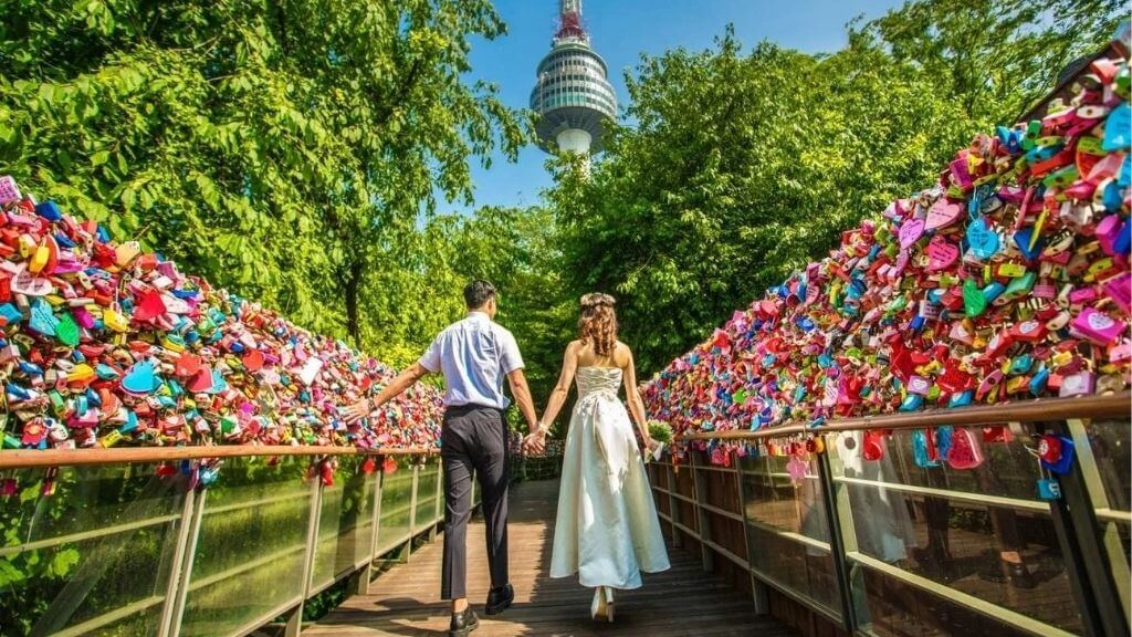 Các móc khoá tình yêu tại tháp Namsan