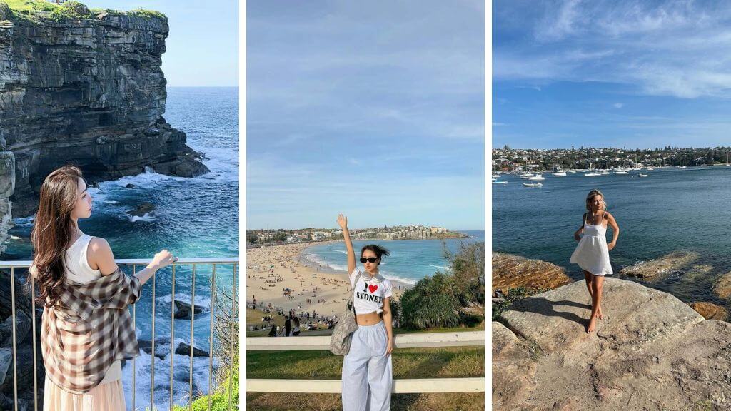 Hành khách check-in Vịnh Watsons - Vịnh biển thơ mộng với tầm nhìn rộng ra cảng Sydney.